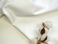 Ткань Одноцветная Белая 60х60S САТИН ЛЮКС КИТ 120г/м2 шир. 250См производства Китай состав 100% Хлопок
