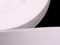 Ткань Резинка тканая SOFT  35мм цв. белый Ekoflex производства Россия состав 