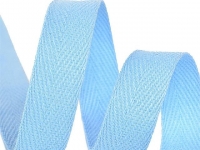 Ткань Тесьма киперная 10 мм хлопок S351 2,5г/м Голубой производства Китай состав 100% Хлопок