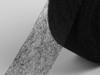 Ткань Паутинка клеевая, 40 мм, цвет черный производства Китай состав Полиэстер 100%