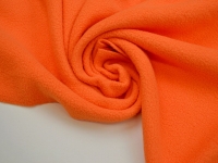 Ткань Флис 2-х сторонний Оранжевый 100% ПЭ  антипиллинг F157 190 г/м2 шир. 150см производства Китай состав Полиэстер 100%