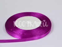 Ткань Лента атласная Фиолетовая 6мм 0007 производства Польша состав Полиэстер 100%