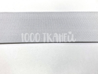 Ткань Резинка бельевая вязаная плоская шир. 50мм белая (упаковка 25м) производства Польша состав Полиэстер 100%