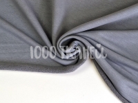 Ткань Футер 3-х нитка петля Стальной серый №22 диагональ 340г/м2 шир. 180См производства Турция состав 65% хлопок 35% полиэстер