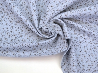 Ткань Фланель 100% хлопок Полевые цветочки на серо-голубом  150 г/м2 шир 150см. производства Китай состав 100% Хлопок
