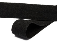 Ткань Резинка окантовочная 20мм матовая Черный F322 производства Китай состав 