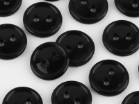 Ткань Пуговица, термо- и химстойких, 2 прокола, d = 11 мм, 9837245, цвет чёрный производства Китай состав 