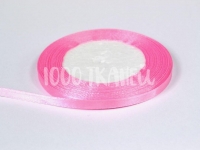 Ткань Лента атласная Розовая 6мм 0066 производства Польша состав Полиэстер 100%