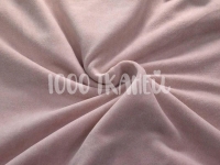 Ткань Велюр хлопковый Пудрово-розовый 240г/м2 шир. 180см производства  состав 80% хлопок, 20% полиэстер