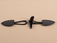 Ткань Застёжка-клевант 16 × 3,6 см, цвет чёрный производства Китай состав 