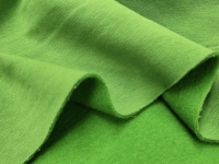 Ткань Футер 3-ех нитка с начесом Лесной зеленый 280г/м2 шир. 180см производства Польша состав  80% хлопок 20% полиэстер