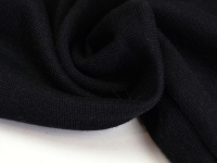Ткань Рибана черная 215 г/м2 шир. 2х90см производства Турция состав  95% хлопок 5% лайкра