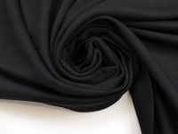 Ткань Трикотаж  маечный 100% Вискоза цвет Черный 270 г/м²  шир.147 см производства Китай состав 95% вискоза 5% спандекс 