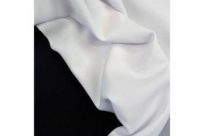 Ткань костюмная Барби Одноцветная цв. Белый 200г/м2 150см