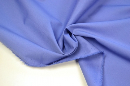 Ткань рубашечная 115 г кв.м 65% полиэстер, 35% хлопок шир.150 см цв.27 Синий