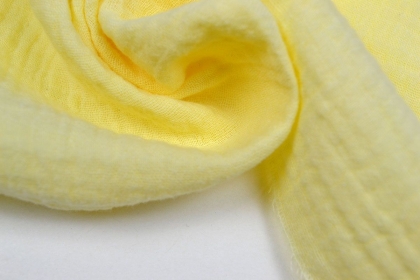 Муслин двухслойный (жатка) одноцветный Эквадорский банан №50н 125г/м2 шир. 135см