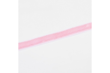 Лента бархатная, 06 мм,  цвет розовый №08