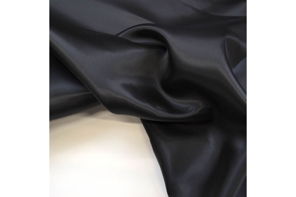 Ткань подкладочная Поливискоза Черный 86г/м² шир. 145см