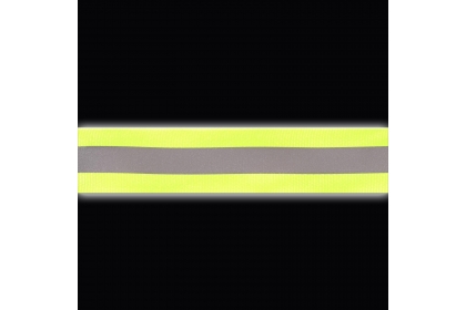 Светоотражающая лента стропа, 25 мм, цвет салатовый