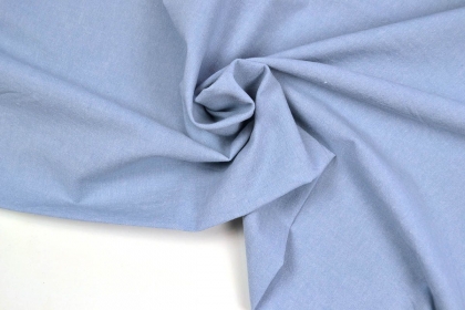 Вареный (стираный) хлопок Одноцветная Серо-голубая с эффектом крэш шир. 250см