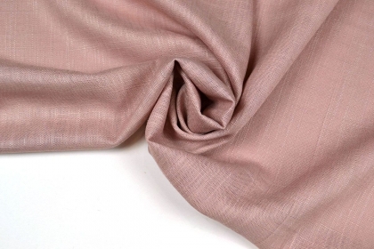 Ткань льняная 190г/м² 40% лен 60%виск. шир 140см цв.31 Пудра розовая