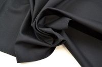 Ткань Джерси Черный 390 гр/м2  Шир. 160 см. производства Китай состав 65% виск  30% нейлон  5% спандекс