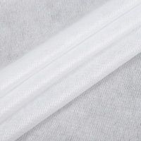 Ткань Флизелин клеевой нитепрошивной 44г/м2 цв. белый шир.90см  производства Китай состав 