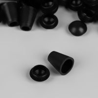 Ткань Наконечник для шнура d = 4 мм, 1,7 × 1,2 см,  цвет чёрный производства Китай состав 