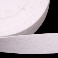 Ткань Резинка тканая SOFT  35мм цв. белый Ekoflex производства Россия состав 