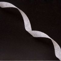 Ткань Лента клеевая нитепрошивная 10мм белая по долевой производства Китай состав Полиэстер 100%