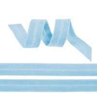 Ткань Резинка окантовочная 20мм матовая Голубой F183 производства Китай состав 