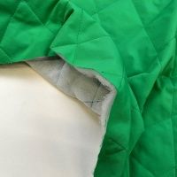 Ткань Курточная стежка Зеленый Бенеттон Ромб 320гр/м2 шир. 150см производства Китай состав Полиэстер 100%