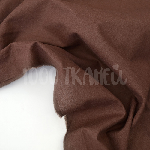 Купить Вареный (стираный) хлопок Одноцветная Коричневая с эффектом крэш шир.250см в Калининграде фото 2