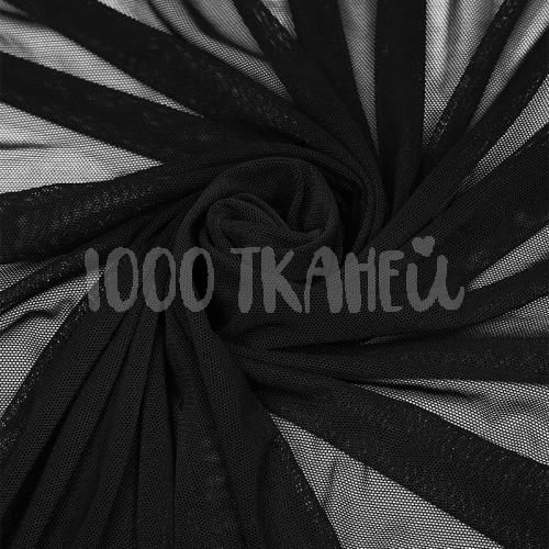 Купить Сетка эластичная 90г/м² шир.150см, цв.Черный в Калининграде