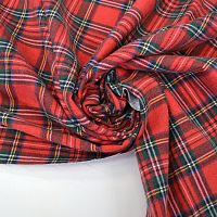 Купить Фланель 100% хлопок Клетка Красно-зеленая 150 г/м2 шир 150см. в Калининграде