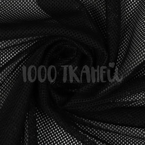 Купить Сетка подкладочная трикотажная 65г/м² ш.170см цв.03 Черный в Калининграде