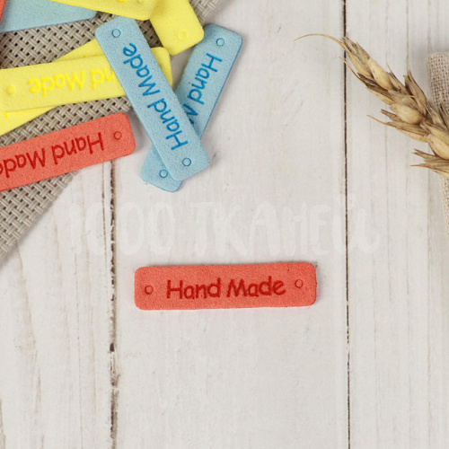 Купить Нашивка «Hand made», 4,2 × 1 см, цвет разноцветный (яркий) в Калининграде