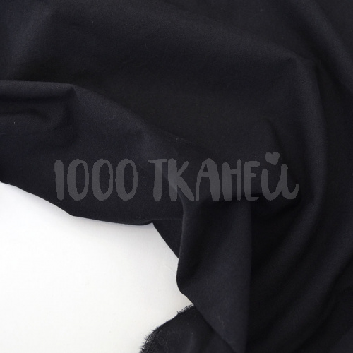 Купить Вареный (стираный) хлопок Одноцветная Черная с эффектом крэш шир.250см в Калининграде фото 2