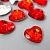 Ткань Пуговица пластик для творчества 2 прокола "Сердце страз. Красный" d=1,3 см, 7855417  производства Китай состав 