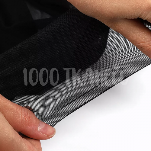 Купить Сетка эластичная 90г/м² шир.150см, цв.Черный в Калининграде фото 2