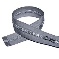 Купить Молния Трактор №5, 60см, разъемная, автомат, MaxZipper, усил. звено, цвет F316 Серый в Калининграде