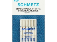 Ткань Иглы стандартные Schmetz 130/705H №№ 80(2),90(3) уп.5 игл производства Германия состав 