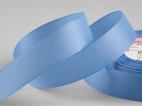 Ткань Лента репсовая, 25 мм, 9291442, цвет Небесно-голубой №63 производства Китай состав Полиэстер 100%