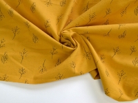 Ткань Фланель 100% хлопок Веточки на желтом 150 г/м2 шир 150см. производства Китай состав Хлопок 100%