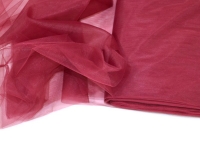 Ткань Фатин мягкий (Еврофатин) Темно-бордовый №55 15г/м2 шир. 300см производства Турция состав 
