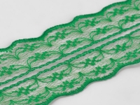 Ткань Кружево капроновое, 45 мм, цвет зеленый 1275716 производства Китай состав Капрон 100%