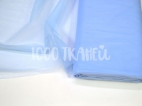 Ткань Фатин мягкий (Еврофатин) Небесно-голубой №26 15г/м2 шир. 300см производства Турция состав 