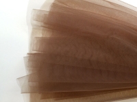 Ткань Фатин мягкий (Еврофатин) Орехово-коричневый №49 15г/м2 шир. 300см производства Турция состав 