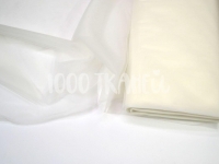 Ткань Фатин мягкий (Еврофатин) Молочный №3 15г/м2 шир. 300см производства Турция состав 
