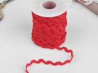 Ткань Тесьма отделочная «Вьюнчик», 5 мм, цвет красный производства Китай состав Полиэстер 100%